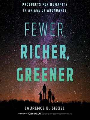 cover image of Fewer, Richer, Greener